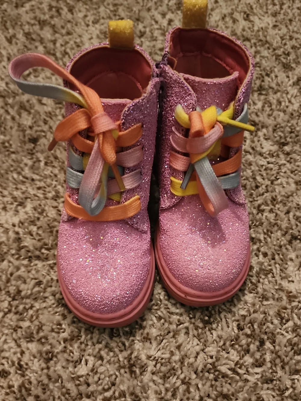 Marie Nicole Clothing Sparkly Boots, Size 7 Toddler, Pre-owned, GUC